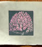 Clover mini linocut print - Image 2