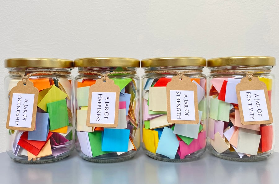 A Jar of Quotes - Choice of 10 - Self Care Wellness Handmade Quote Gift