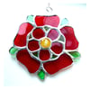Lancashire Rose Suncatcher Stained Glass 