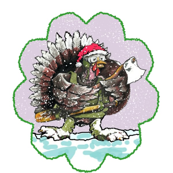 Angry Turkey sticker