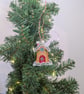 Machine Embroidery Gingerbread House Ornament: Lace Christmas Decoration - Image 3