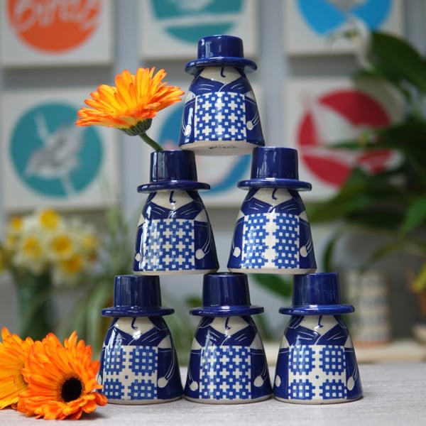 Ceramic Welsh Lady Bud Vase