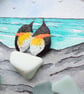Handmade Sea Glass Penguin Fridge Magnet, Meaningful Coastal Keepsake Gift - Image 7