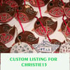 custom listing for Christie15