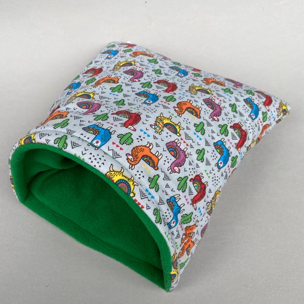 LARGE Drama Llama guinea pig cosy snuggle cave. Guinea Pig padded cave.