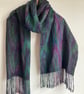 Iris Handwoven Silk, Cotton and Merino Scarf - Image 3