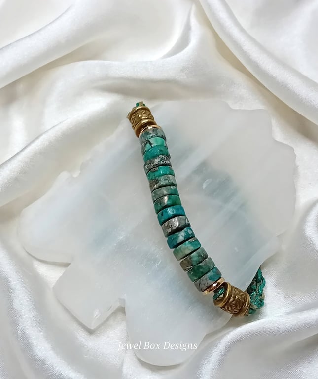 Blue Pine Natural Turquoise Bracelet