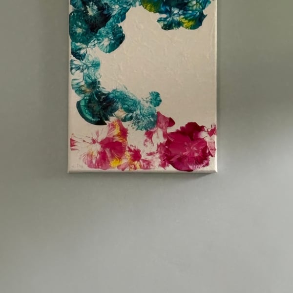 Field of wild flowers painting