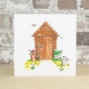 Shed Card Blank Card Garden Shed  Eco Friendly