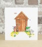 Blank Card Garden Shed Card 
