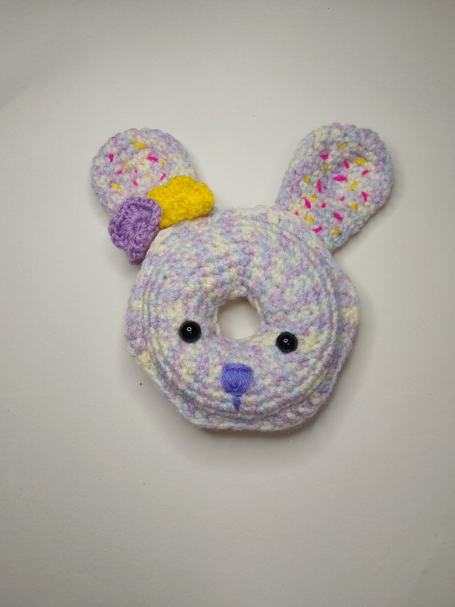 donut dog toy Hand crochet amigurumi rabbit 