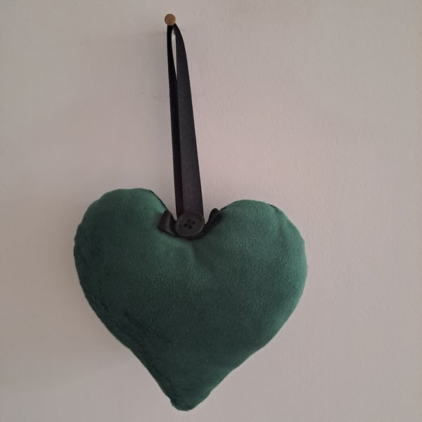 Hanging Padded Fabric Heart