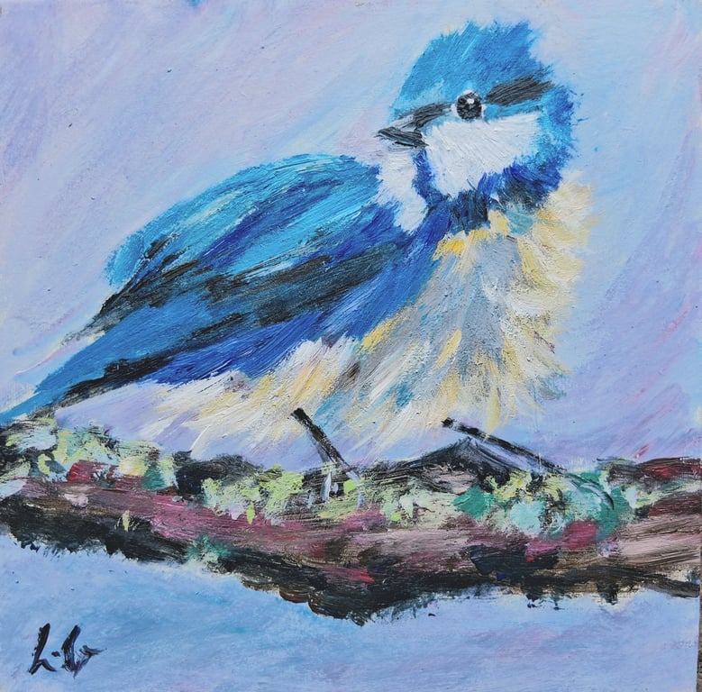 Bird Art-Blue Tit