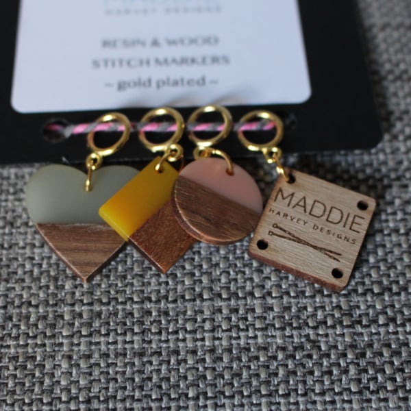 Wood & Resin Stitch Markers