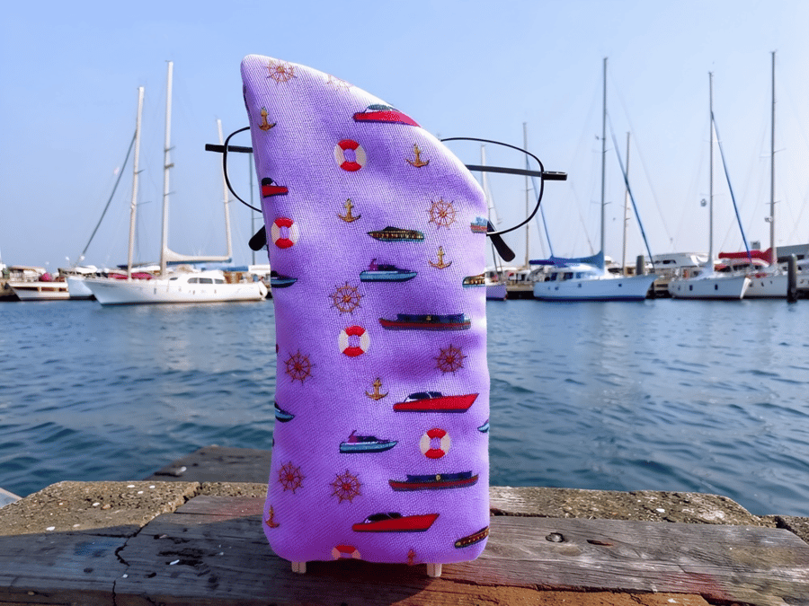 Boats Glasses Case Lined & Padded 