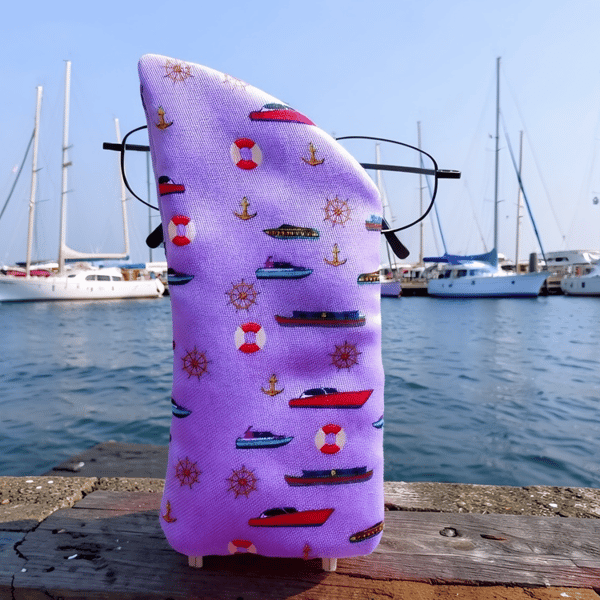 Boats Glasses Case Lined & Padded 