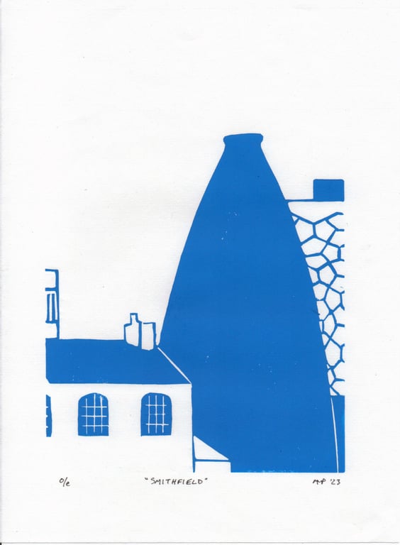 Smithfield original linocut