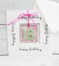 18th Birthday Card; Fused Glass 18 Birthday Keepsake - Image 2