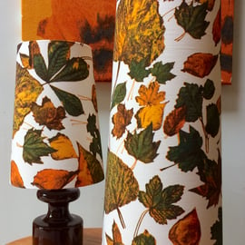 Autumn Leaves AUTOMNE French Vintage fabric Lampshade