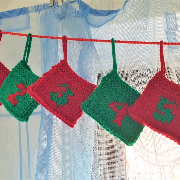 Advent Garland, re-usable Christmas decoration