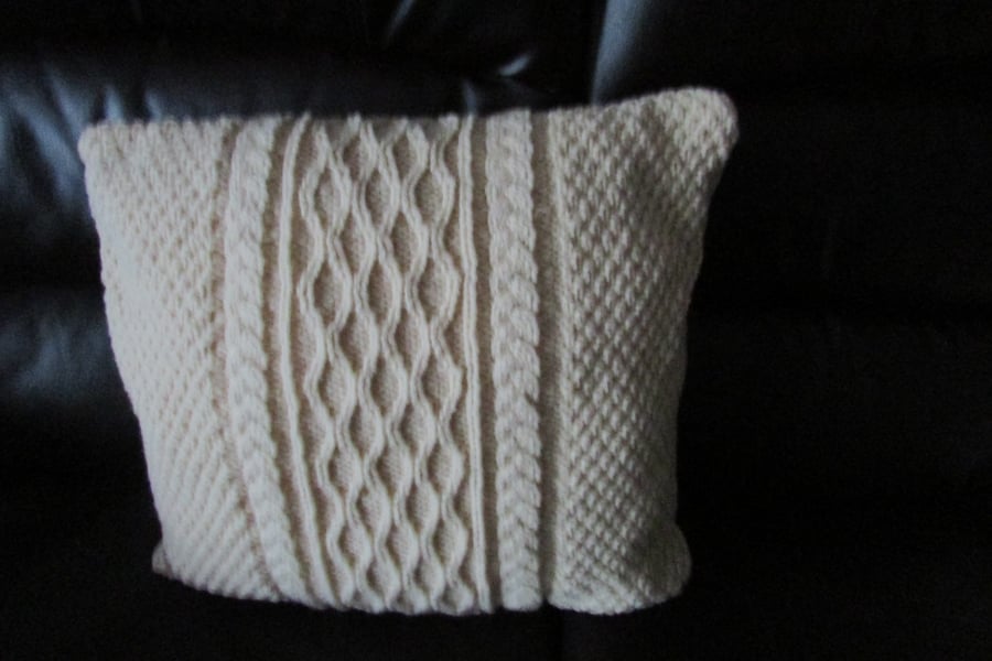 Traditional Colour Arran Multi Cable Cushion Cover