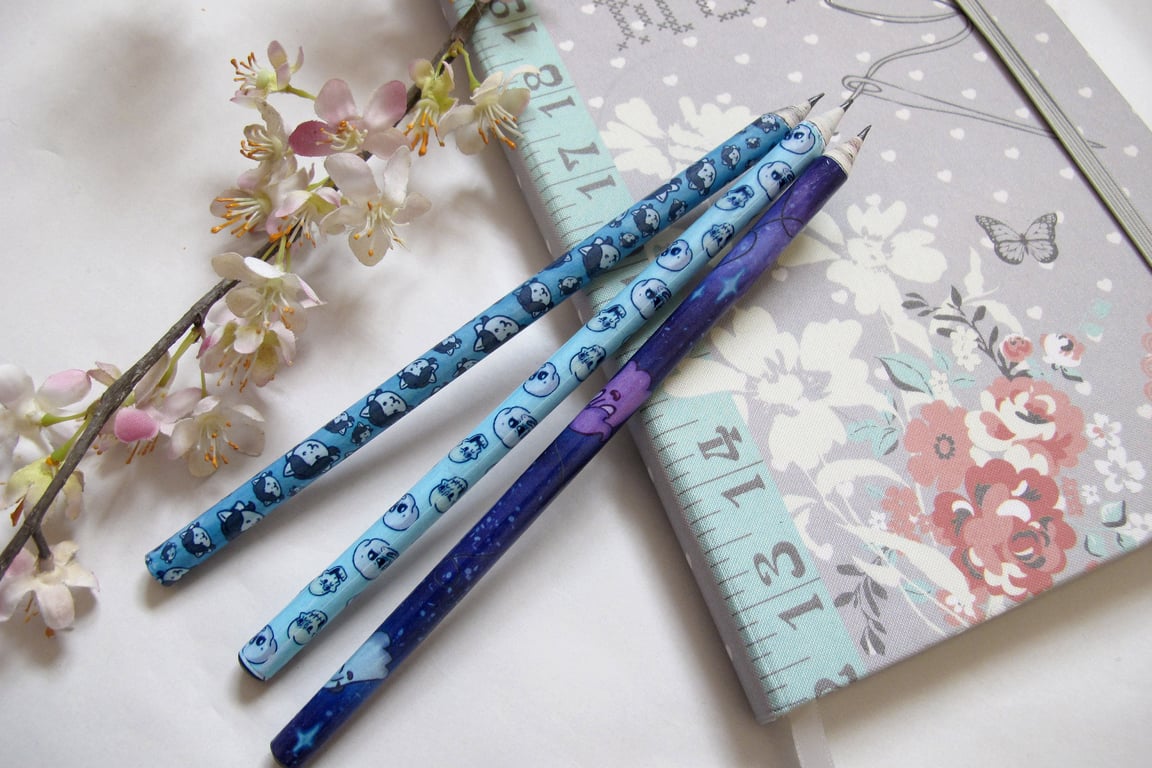 THREE Undertale Themed Pencils
