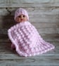 Crochet Doll Hat, Choice of Colours Available - Image 10