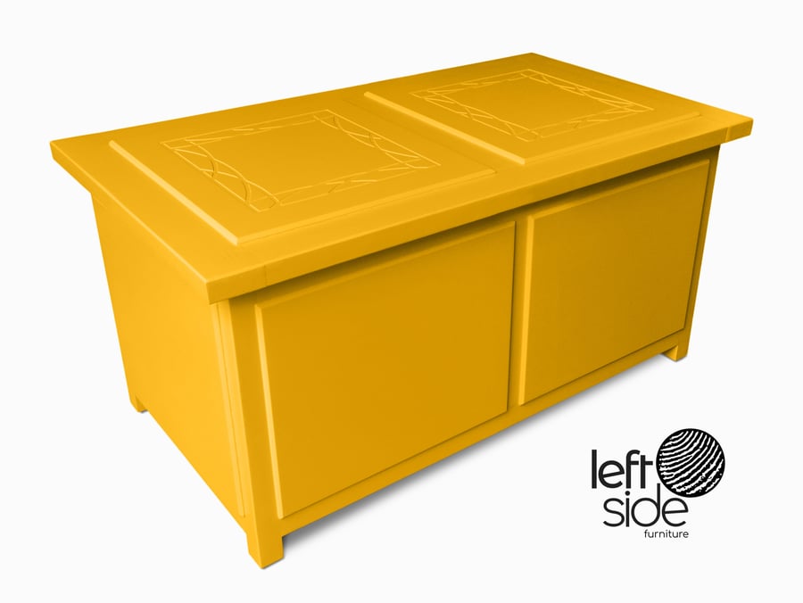 Large Wooden Chest, Painted Storage Trunk Toy Box Chest - Colour Options