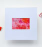 Pink Abstract mixed media PAINTING from everyday objects - Image 4