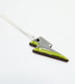 Green ceramic lightning pendant neclace - Image 2