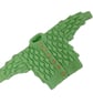 Green Hand Knitted Baby Cardigan, Bobble Pattern, Gender-Neutral, 0-6 Months - Image 2