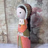 Anne Boleyn wooden peg doll