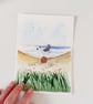 Sea Glass Seagull Picture, Quirky Coastal Wall Art, Handmade Beach Lover Gift - Image 6