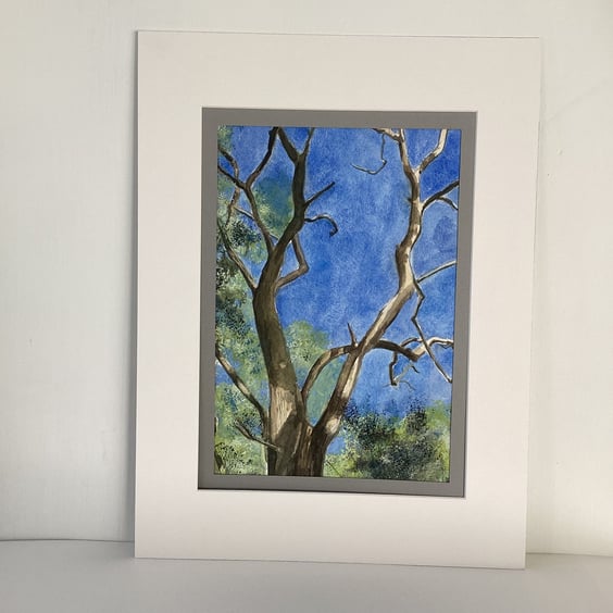 Jagged Tree - Original Watercolour Painting 