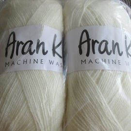 REDUCED 800 grams James C Brett Aran Knit 20% Wool 80% Acrylic