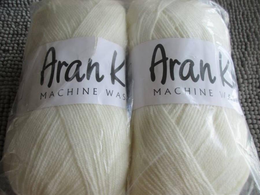 REDUCED 800 grams James C Brett Aran Knit 20% Wool 80% Acrylic