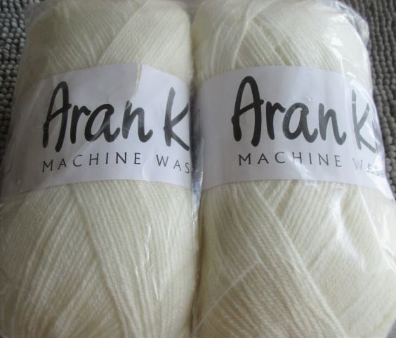 REDUCED 800 grams James C Brett Aran Knit 20% Wool 80% Acrylic