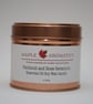Maple Aromatics Patchouli and Rose Geranium Soy Wax Rose Gold 150g Candle Tin