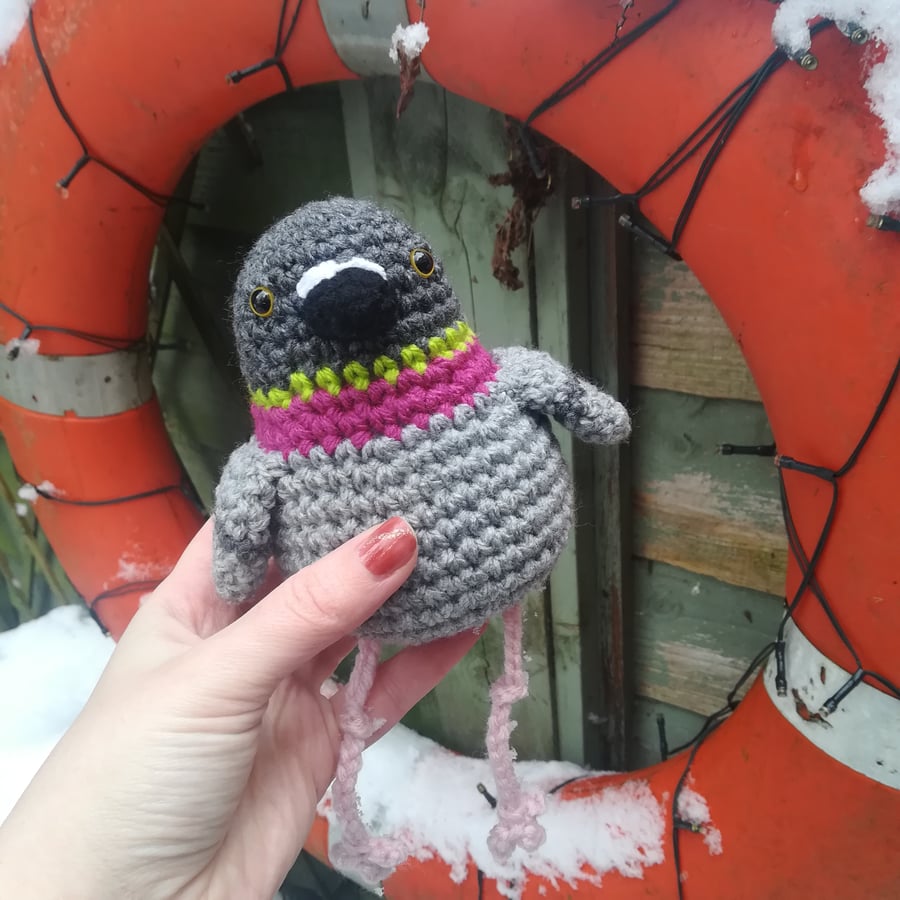 Custom Crochet Smaller Pigeon