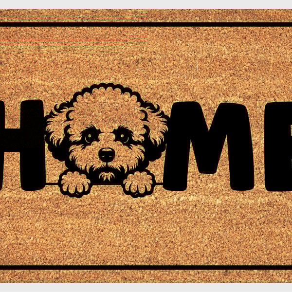 Bichon Frise Dog Home Door Mat - Bichon Frise Welcome Mat - 3 Sizes