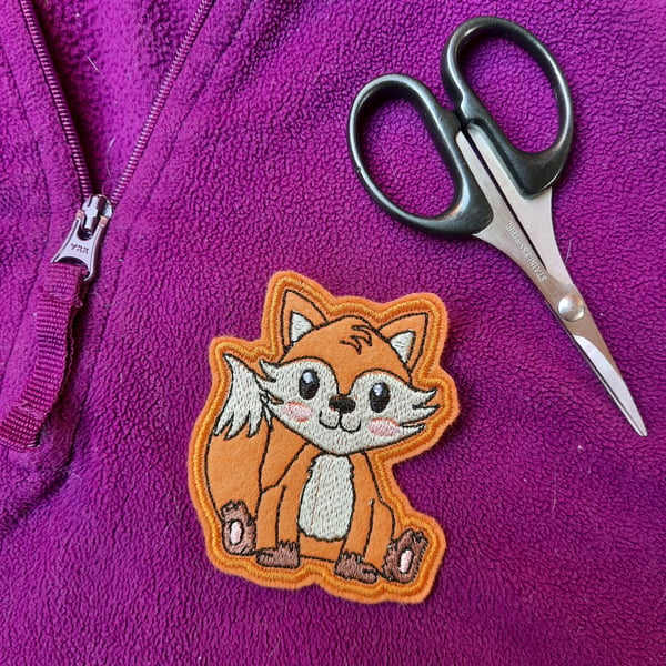 Fox Sew on Patch