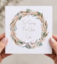 So Sorry for your loss Sympathy Card Handmade and Personalised - Image 2