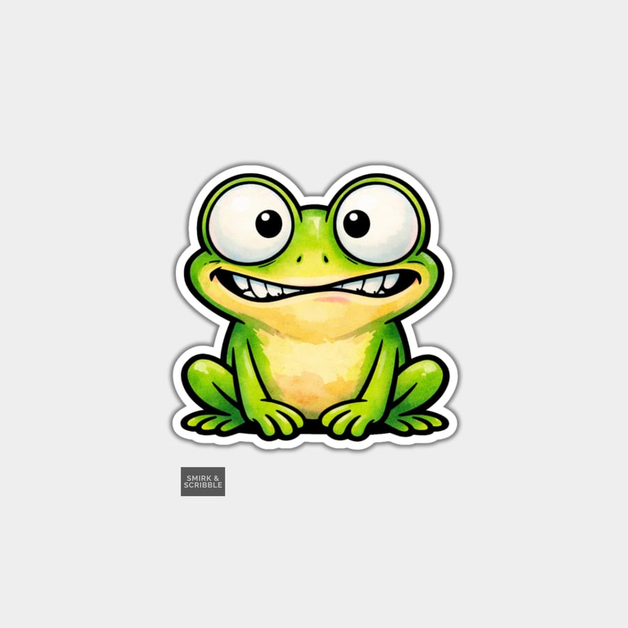 Funny Snarky Vinyl Sticker For Adults - Frog