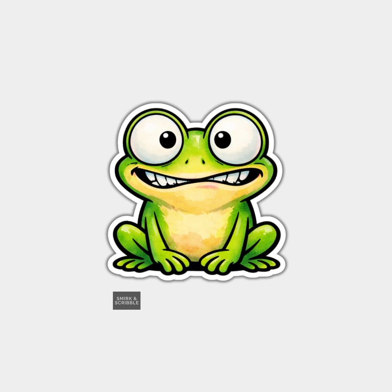 Funny Snarky Vinyl Sticker For Adults - Frog