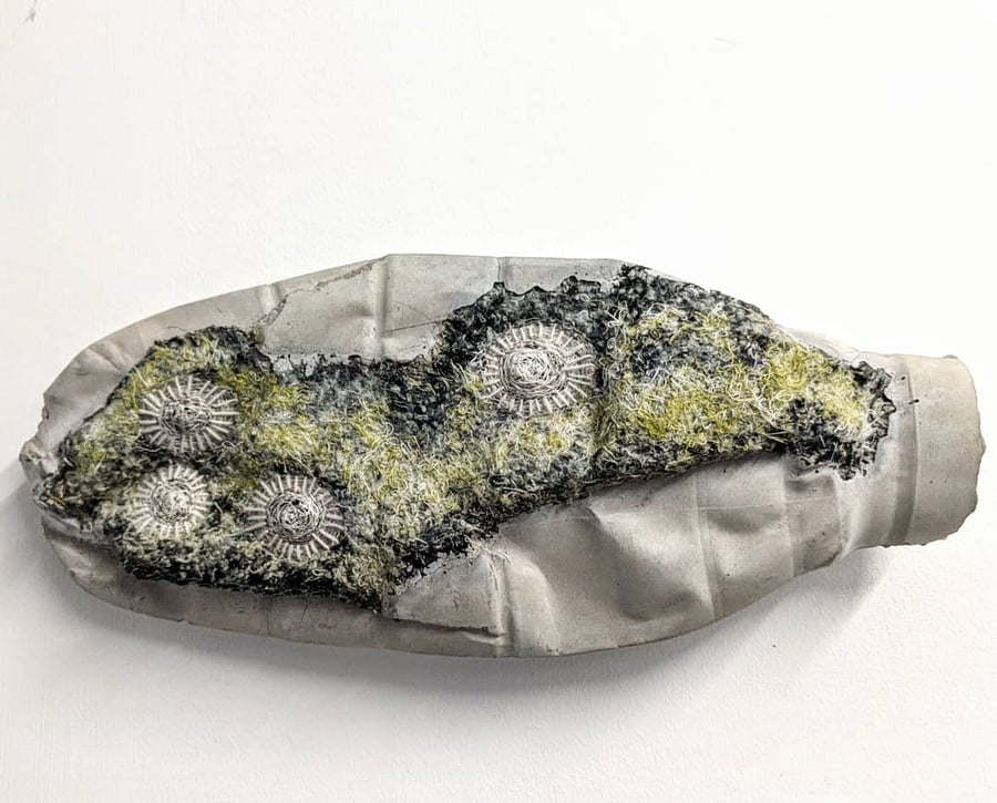 Message in a Bottle - sculpture from recycled materials Seconds Sunday