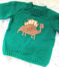 Stegosaurus Motif Jumper for Babies and Children to 7, Birthday Gift, Jumper - Image 7