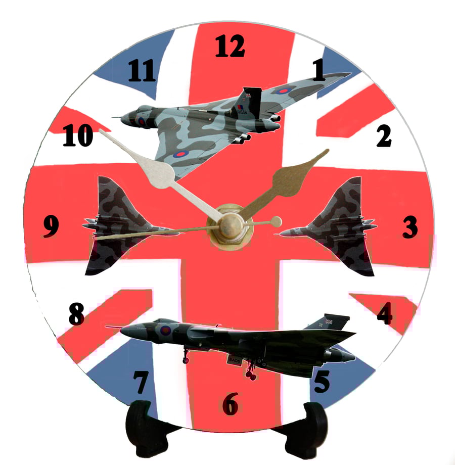 12cm DIY clock kit Vulcan Bomber - Wall or Desk clock