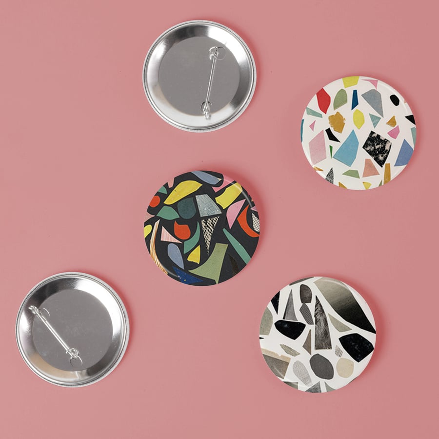 Terrazzo Badge Set