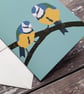 Blue Tit Songbird Greeting Card - Image 2