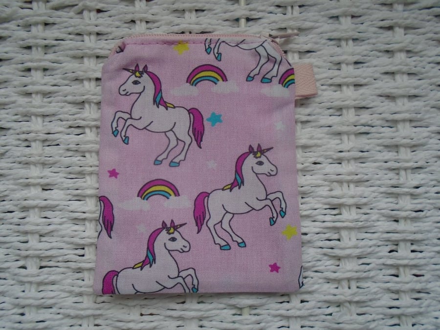 Standing Unicorn Coin Purse or Card Holder.